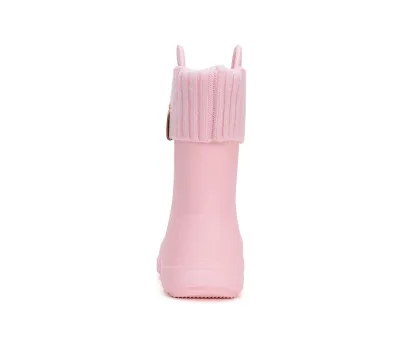 D.D.Step gumicsizma, kivehető zokni, baby pink, hátulnézet