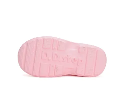 D.D.Step gumicsizma, kivehető zokni, baby pink, talp